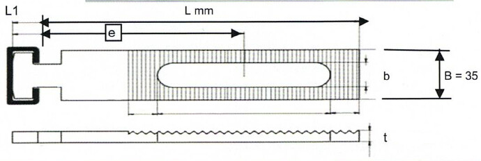Hamerkop gekartelde koppelanker - CHP- F28/F38